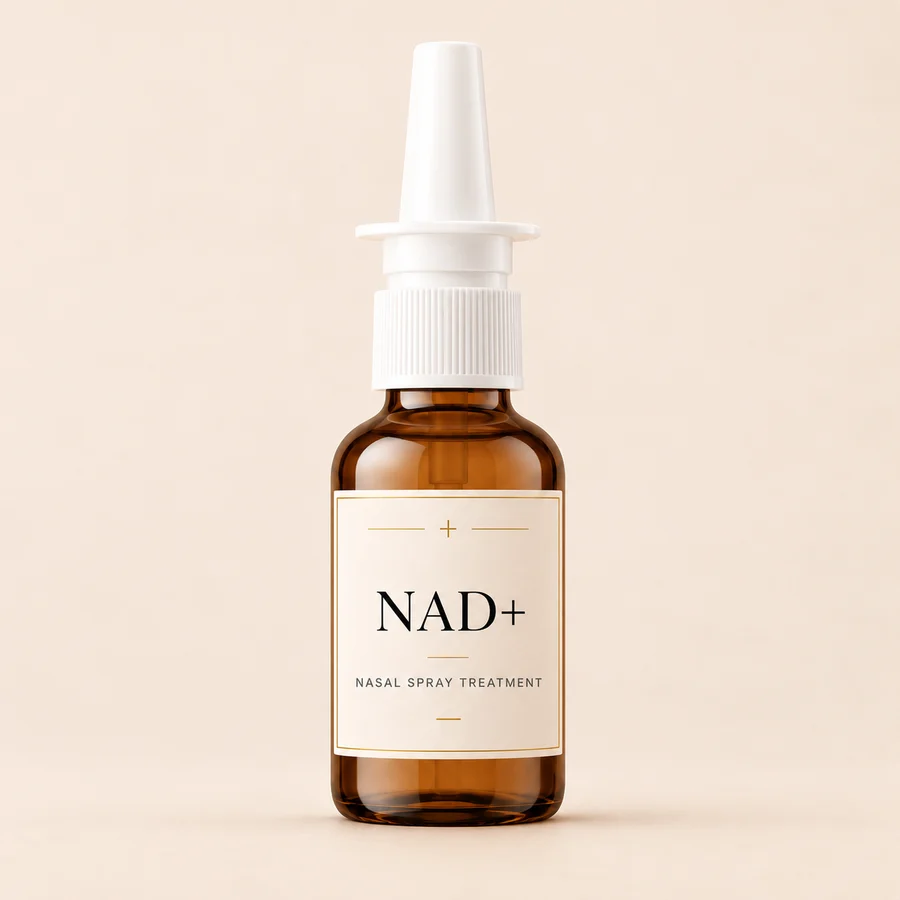 NAD+ nasal spray bottle